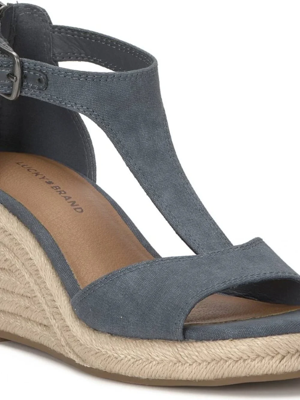 Lucky Brand Women's Cyleste T-Strap Espadrille Wedge Sandals